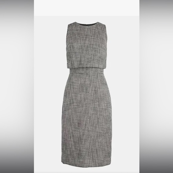 J. Crew Dresses & Skirts - J.Crew Going places layered black tweed dress